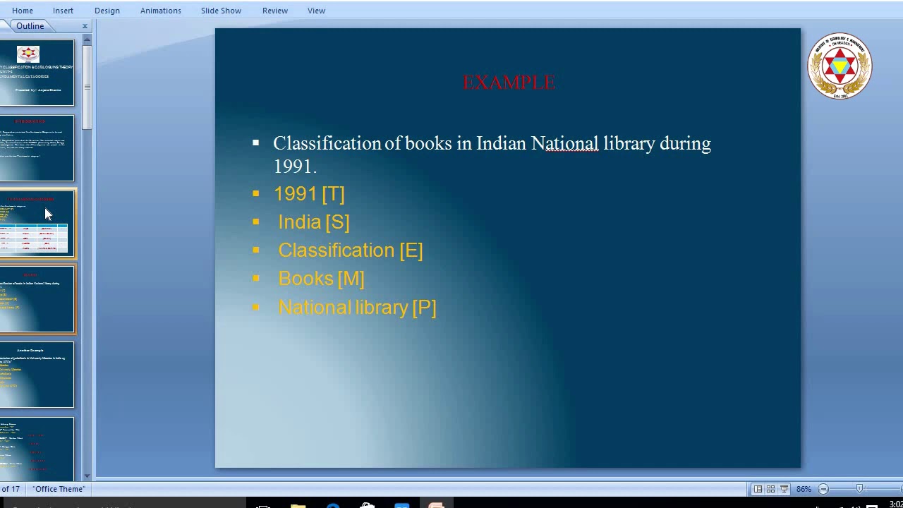 Library Classification & Cataloguing-( 5 fundamentals categories Part1)-Blib, Mlib