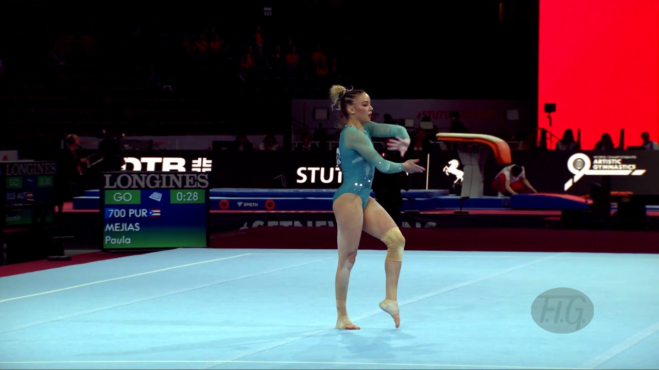 MEJIAS Paula (PUR) - 2019 Artistic Worlds, Stuttgart (GER) - Qualifications Floor Exercise