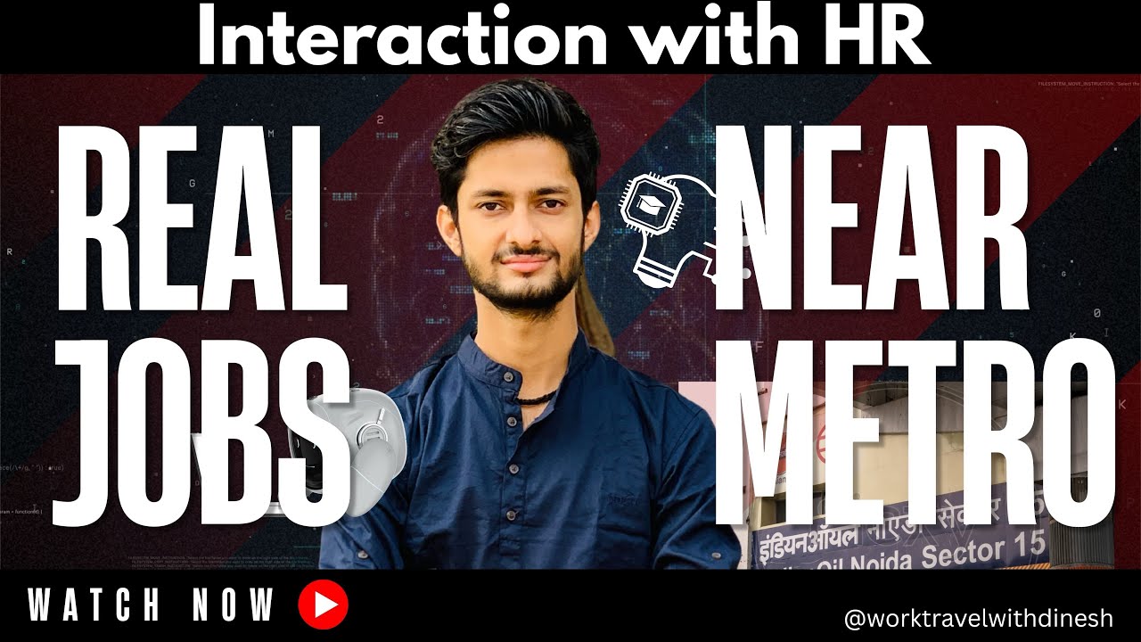 Noida Sector-2 Walk In Interview 😱 | Metro Se Walking Distance Jobs | HR Interaction