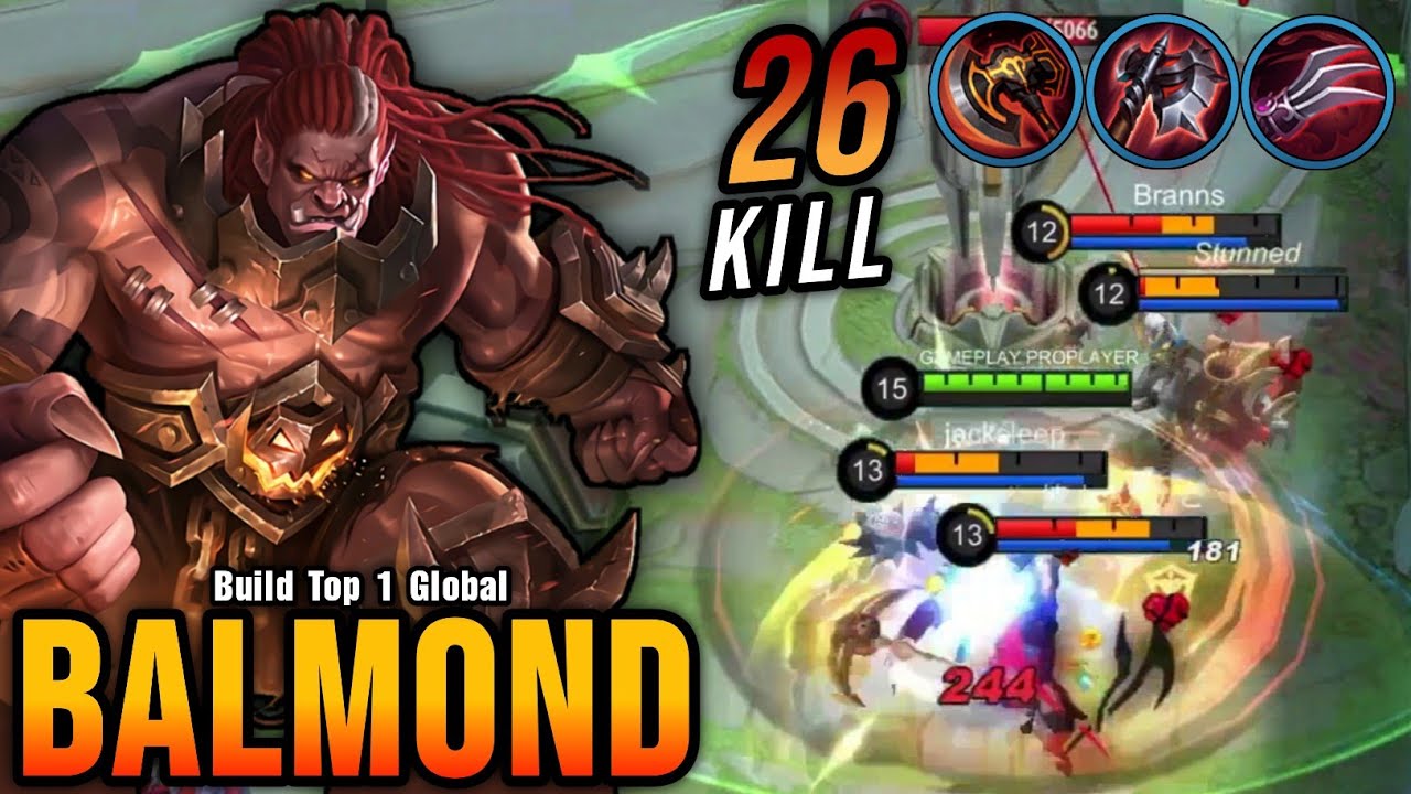 26 Kills!! Balmond Lifesteal Build, 9 MIN Full Build & Max LVL - Build Top 1 Global Balmond ~ MLBB