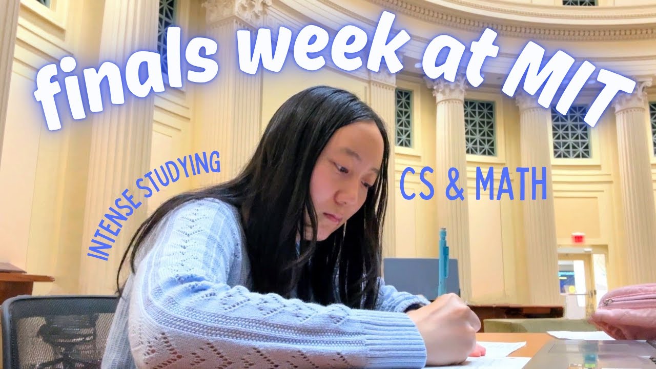 STRESSFUL finals week vlog at MIT 😭 studying, late nights, computer science & math, freshman year