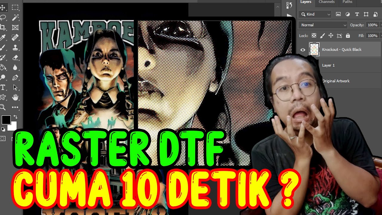 SABLON DTF WAJIB NONTON...!!! | SETTING RASTER OTOMATIS UNTUK DTF