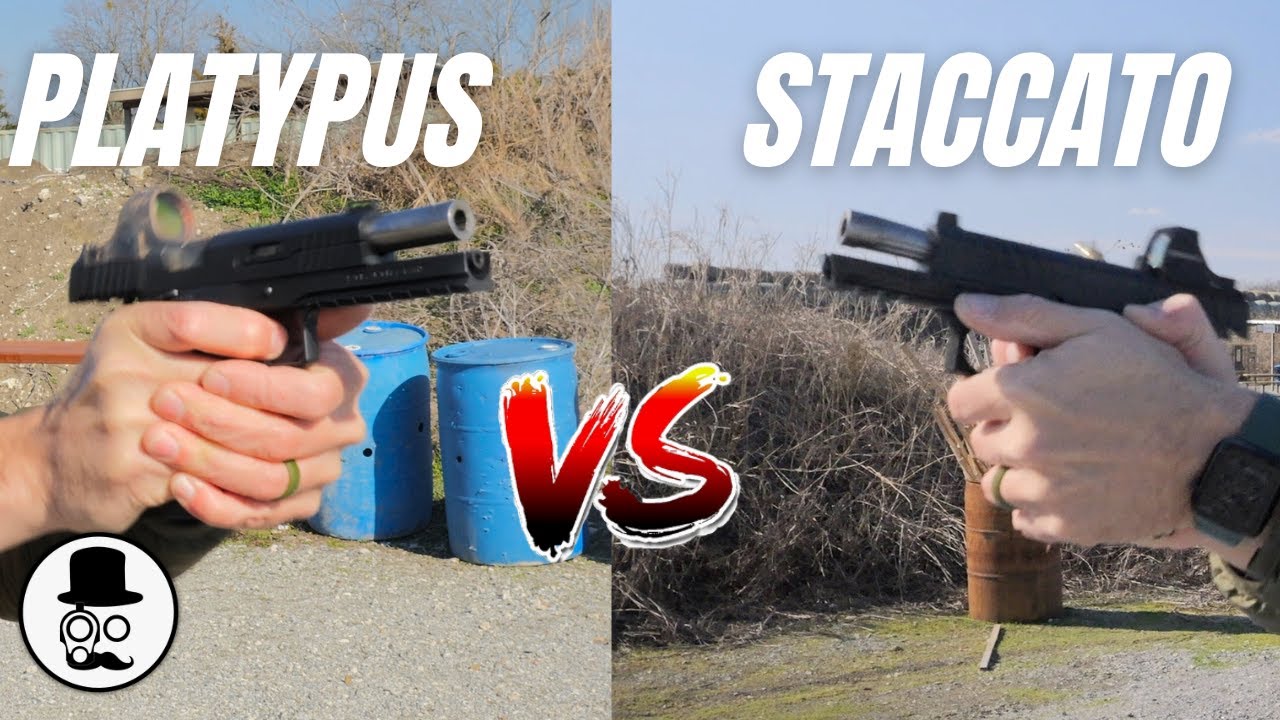 Staccato HD P4 vs Stealth Arms Platypus - Glock 1911 Shoot Out
