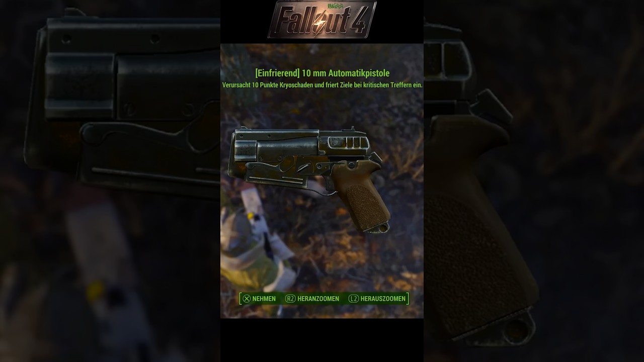 Fallout 4 Next-Gen-Update - Legendäre Waffe - Einfrierend 10mm Automatikpistole 