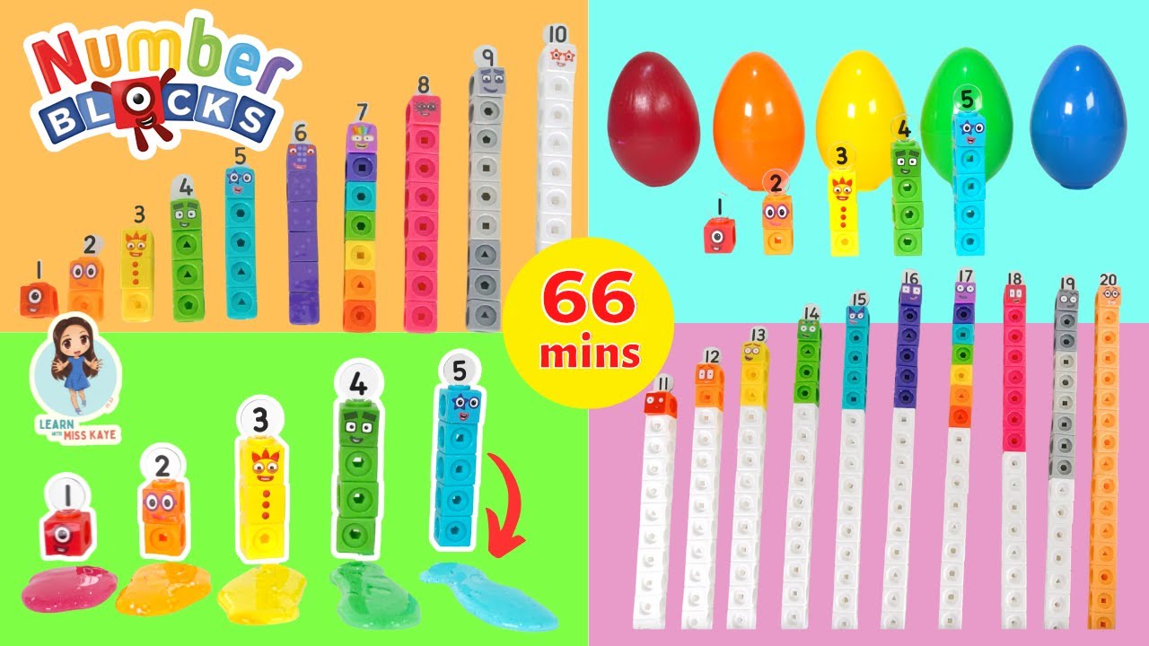 NUMBERBLOCKS TOYS Mathlink Cubes 1 to 10 |  Count 11 to 20 | Counting for Preschool and Toddlers