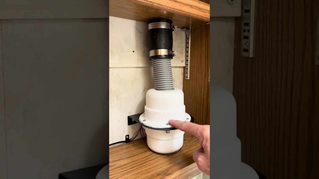 Installing an “air head” composting toilet in a motorhome.