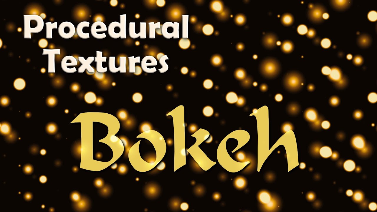 Bokeh Lighting Effect with Affinity Photo's Procedural Texture Filter