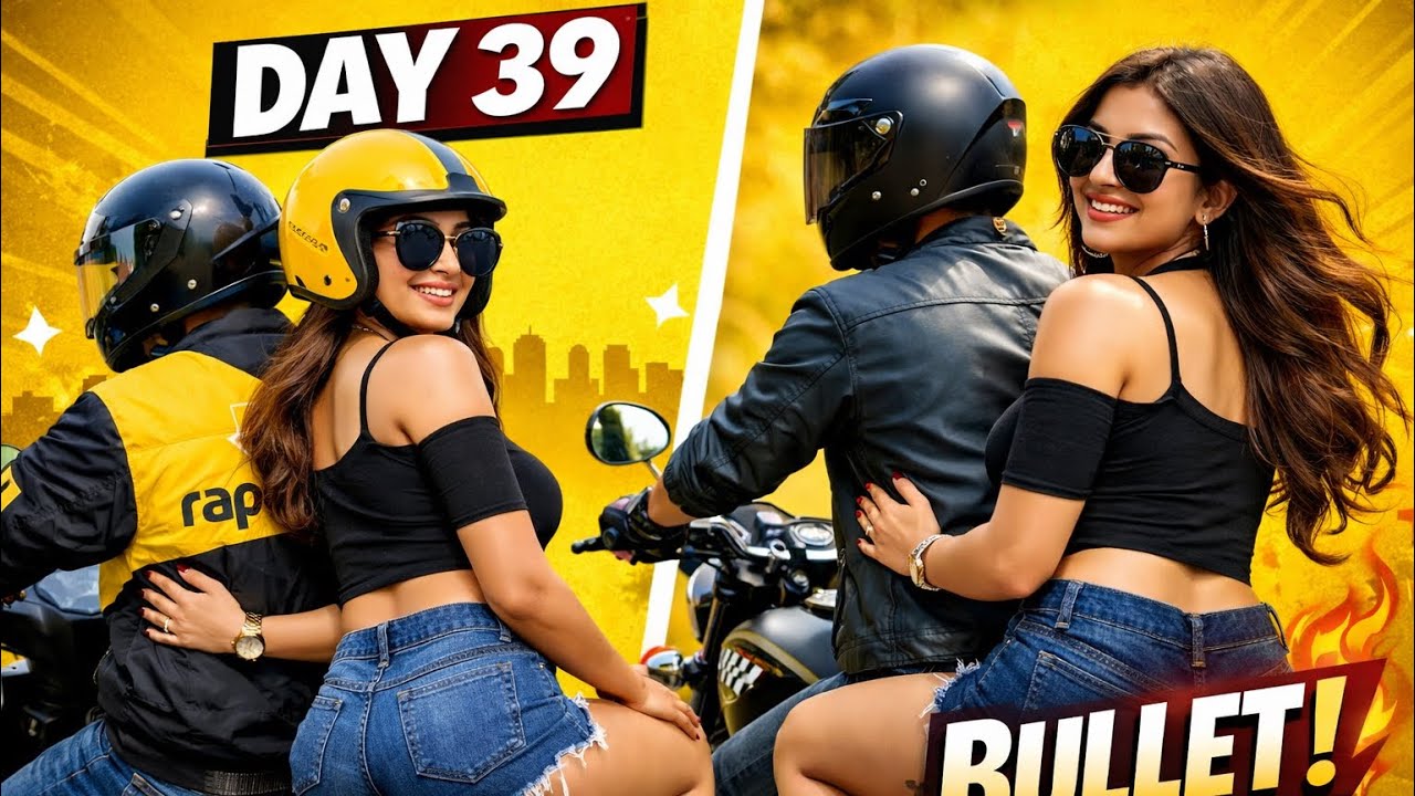 Day 39 Superbike + Girl 😍 No Helmet Ride | Police Reaction 😱