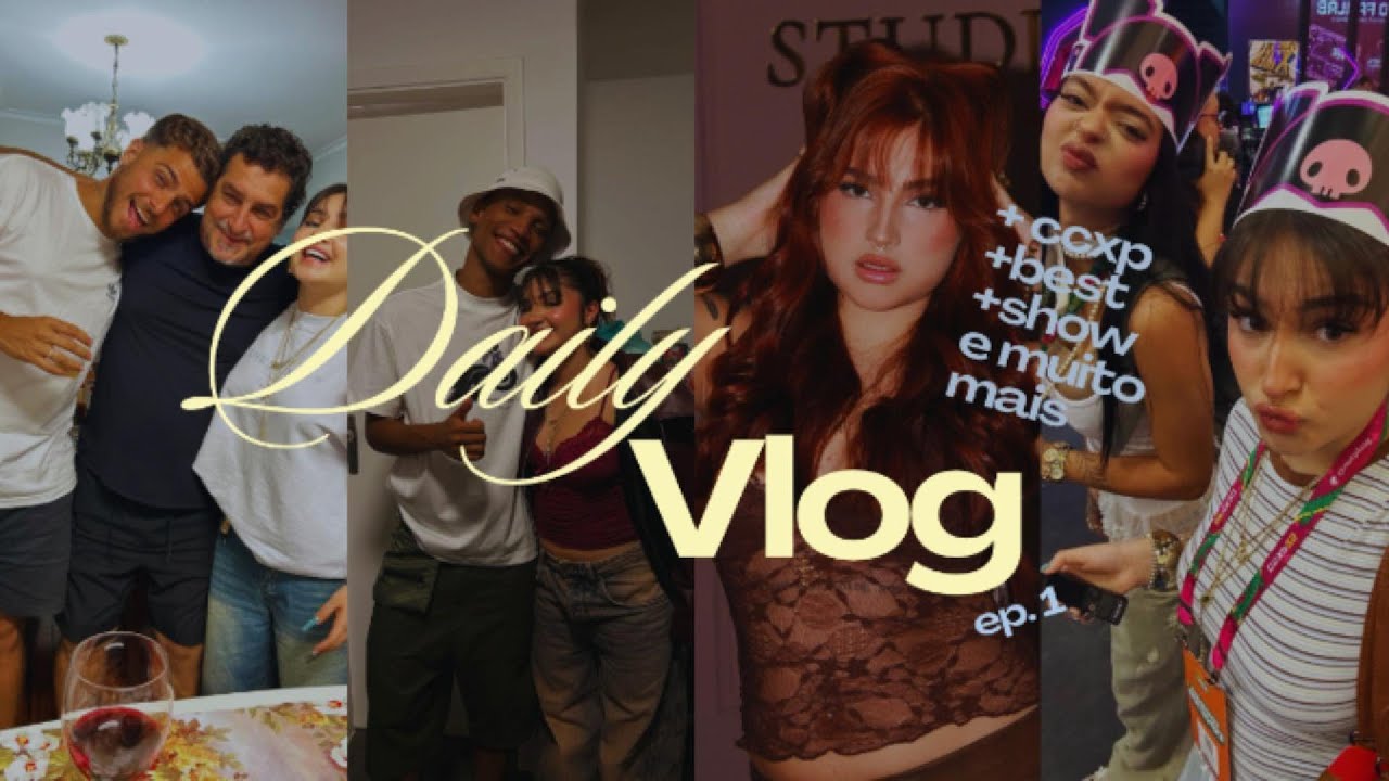 VLOG - CCXP, eventos, shows, mudando o cabelo e muuuuito mais :)