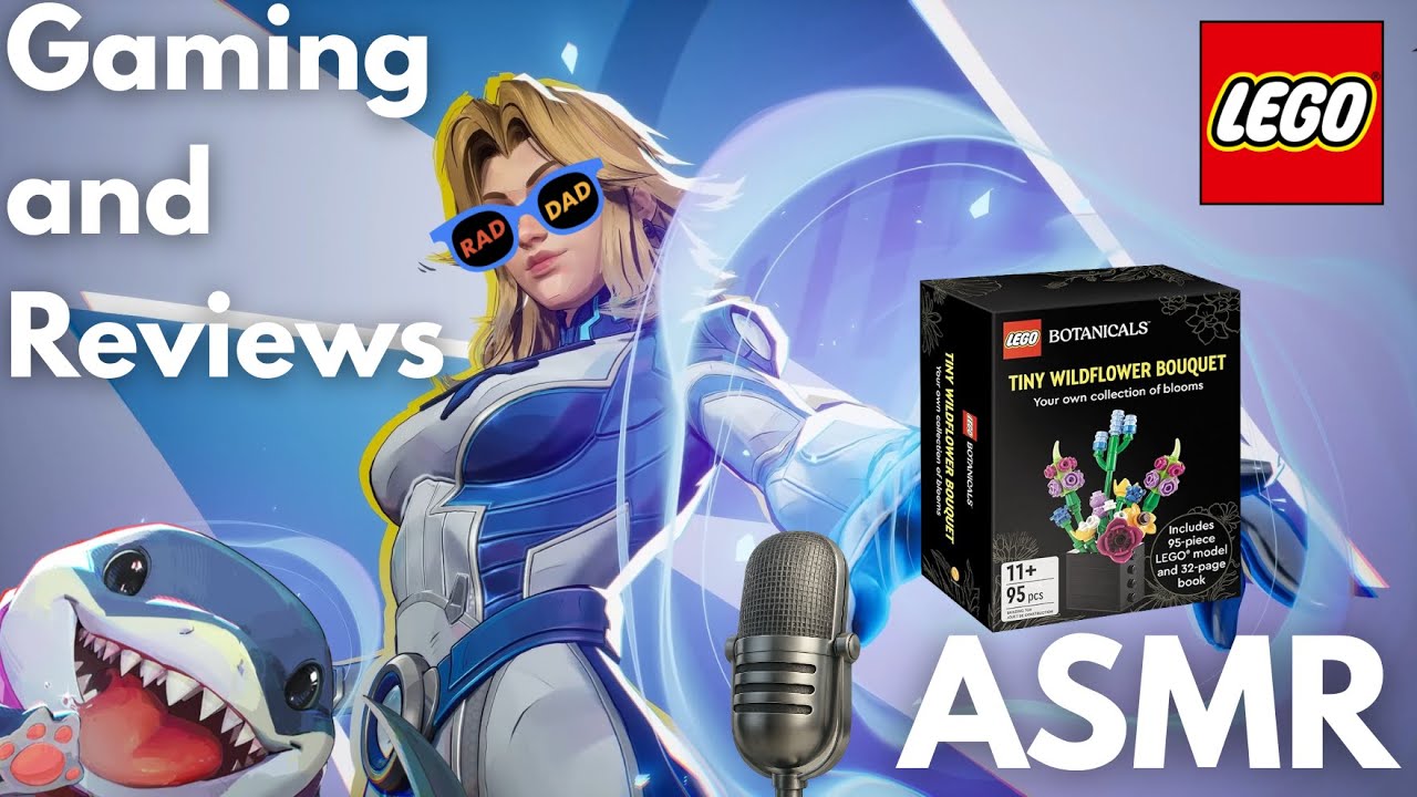 ASMR Lego Tiny Wildflower Bouquet build and some Marvel Rivals Gameplay