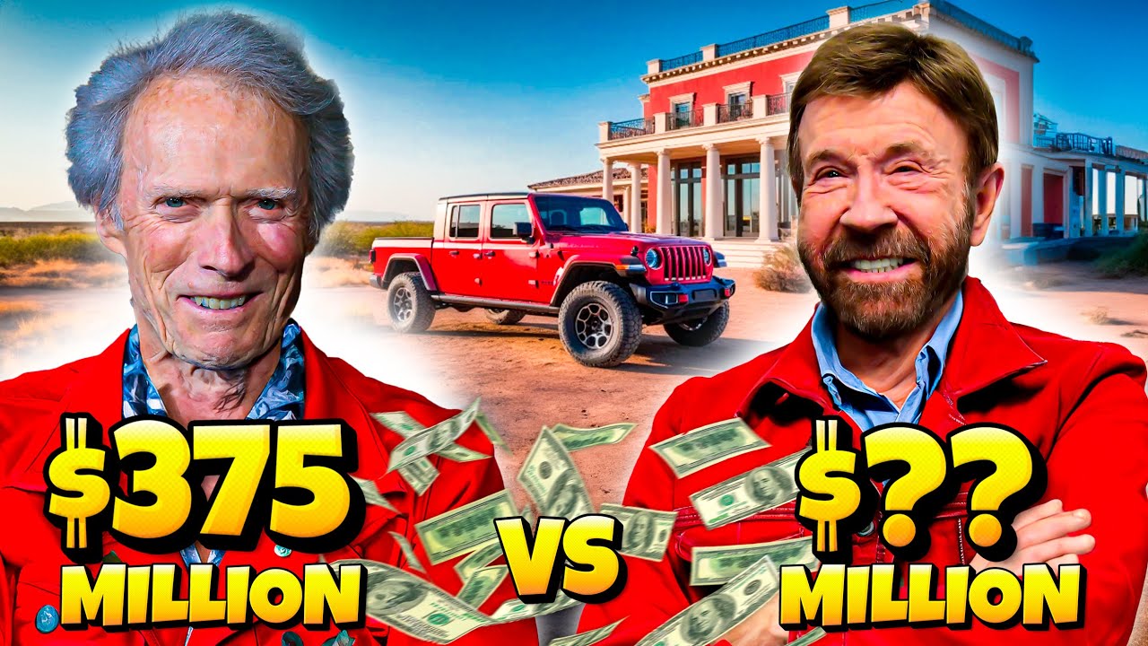 Chuck Norris VS. Clint Eastwood - Which Hollywood Actor is Richer?