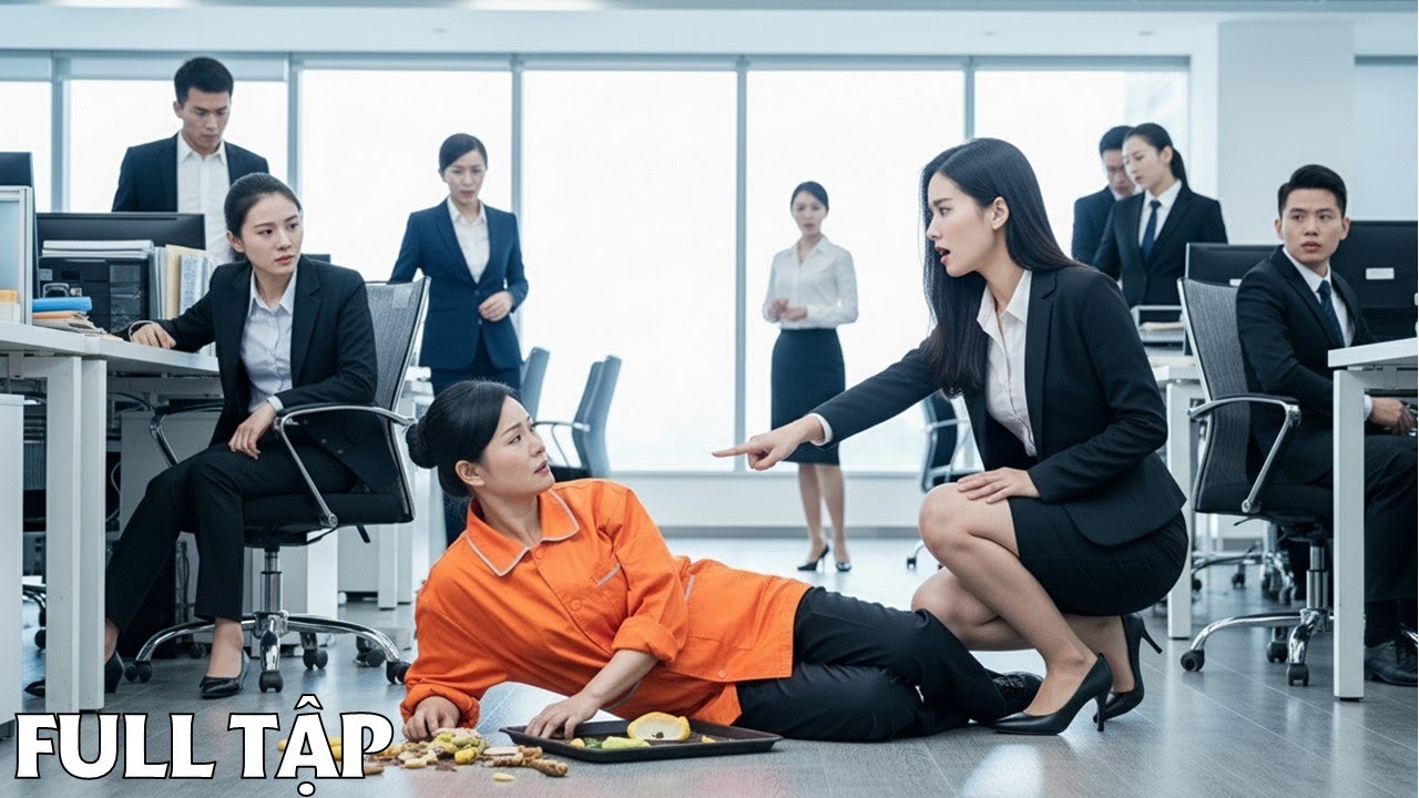 Nhân viên lộng quyền ép cô lao công ăn cơm dưới đất – Ai ngờ đang đụng phải Nữ Chủ Tịch quyền lực