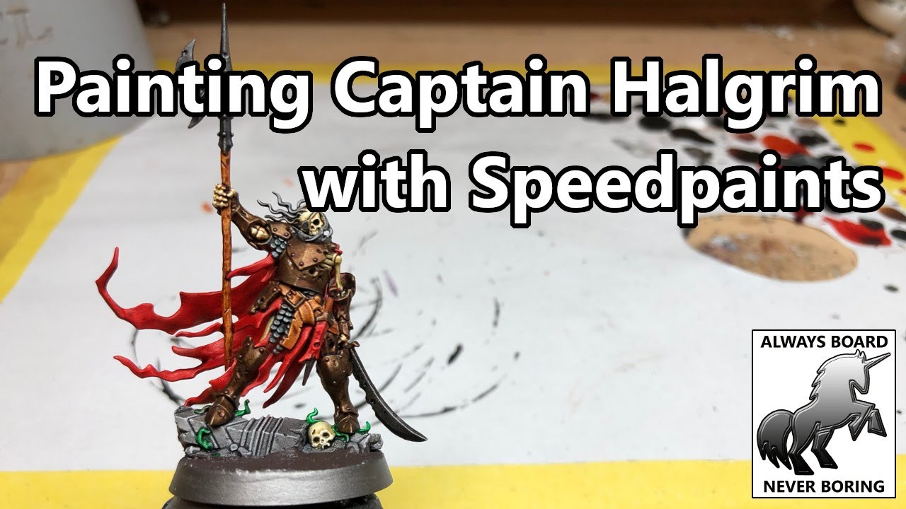 Painting Halgrim & the Cursed City Ulfenwatch Skeletons Using Army Painter Speedpaints