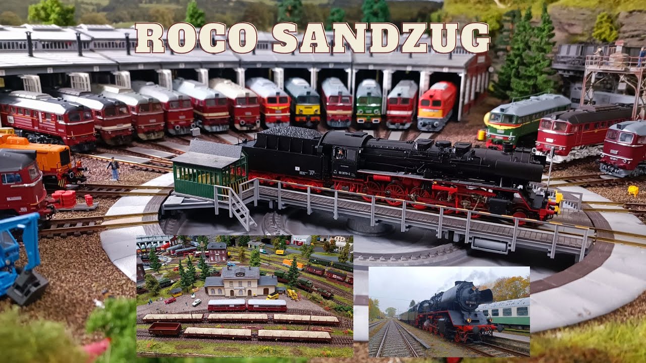 🙂Geschrottet??😂👍🚂👎Neue Roco 70288 BR 50 Sandzug🚂+Sandwagen Set 77041/42 Modelleisenbahn+Echte BR 50🚂