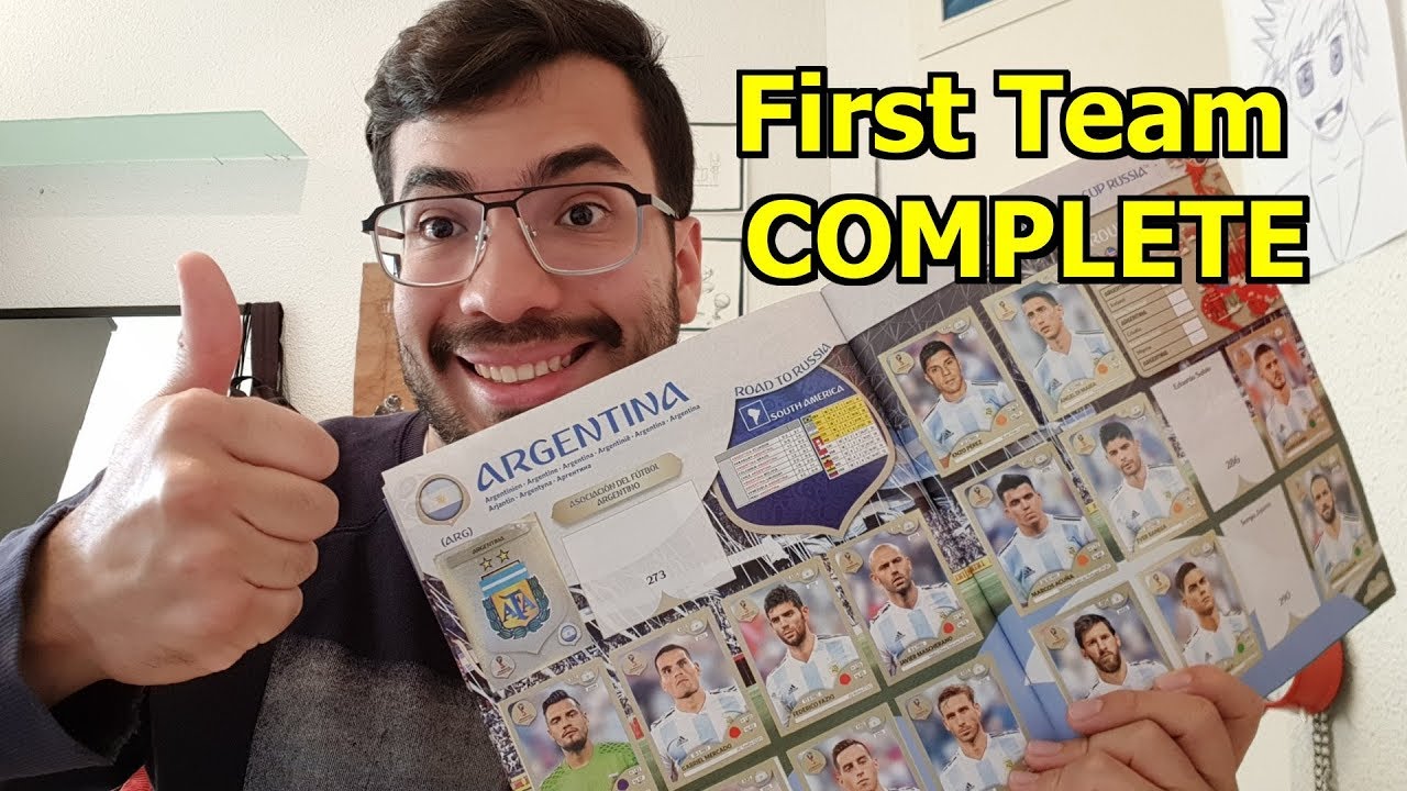 FIRST TEAM COMPLETE PANINI STICKER ALBUM GOLD EDITION | Stickers Russia 2018 Collection