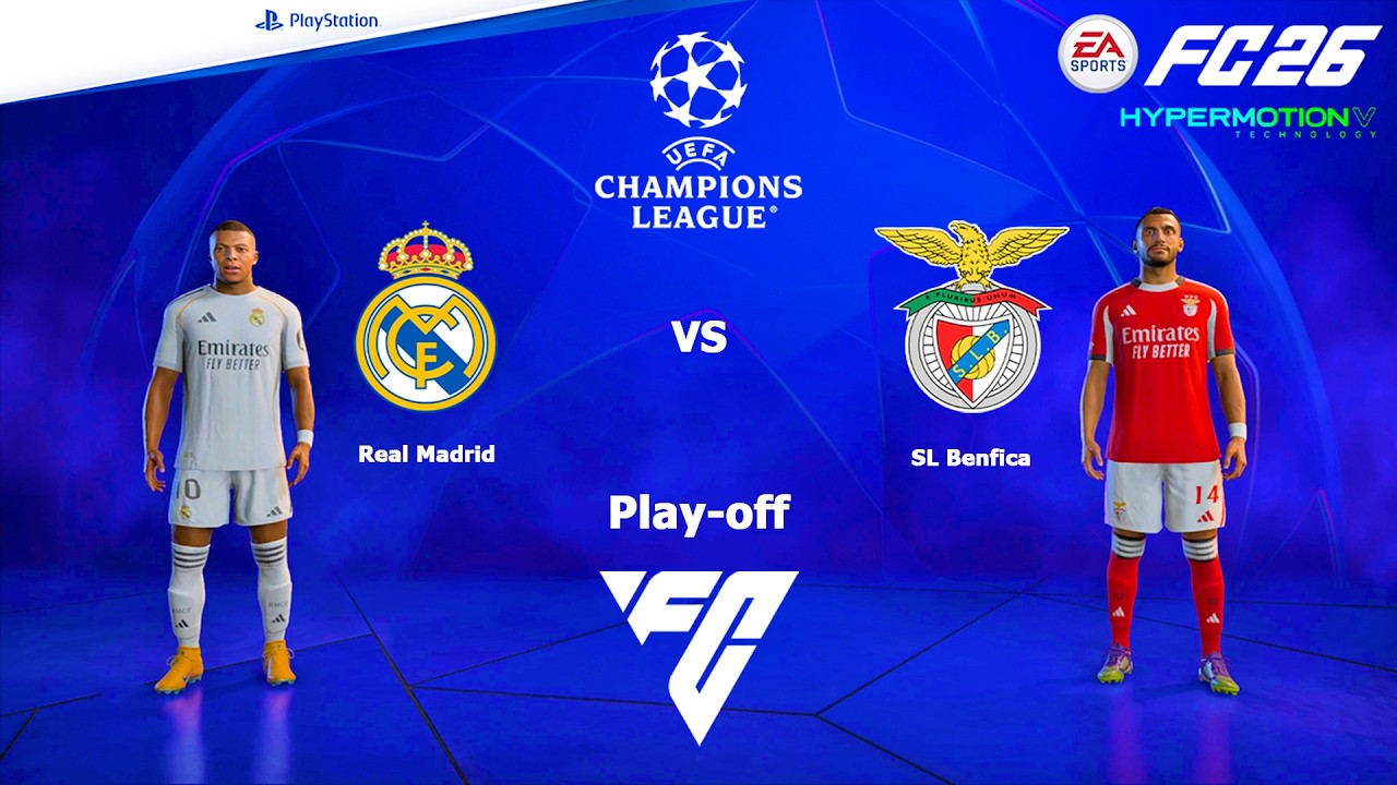 FC 26 PS4 - Real Madrid vs Benfica | UEFA Champions League Matches