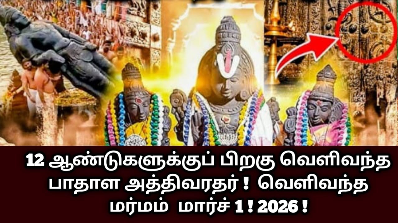 12 ஆண்டுகளுக்குப் பிறகு வெளிவந்த பாதாள அத்திவரதர் !   வெளிவந்த மர்மம்  மார்ச் 1 ! 2026 !