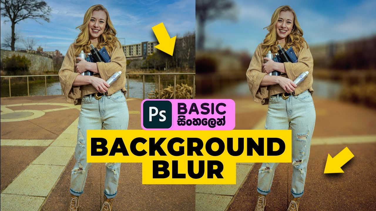 Photoshop Basic EP 10 | How to Blur image Background in adobe Photoshop 2021 | SinhalaTutorial