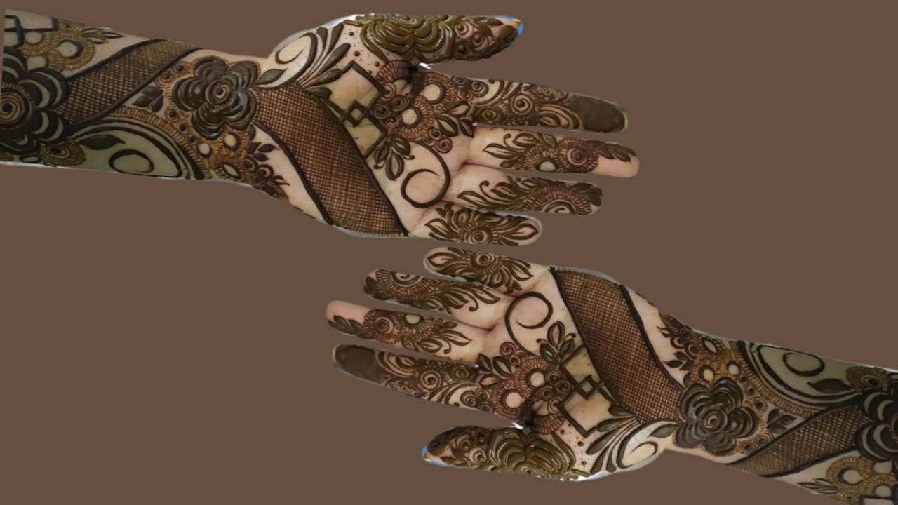 Floral henna( मेहंदी डिजाइन) Design ll elegant raksha bandhann (राखी)special henna design front hand