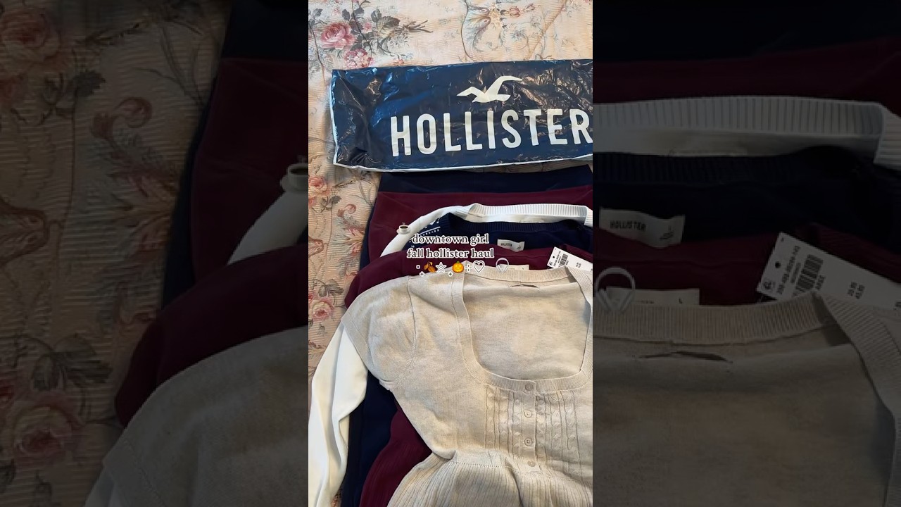 downtown girl fall hollister haul #hollister #fallhaul #downtowngirl