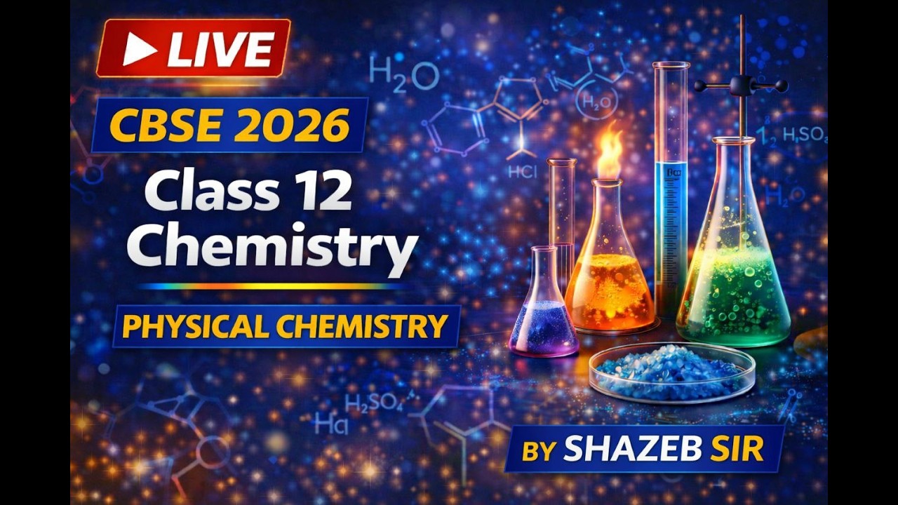 Class 12 Chemistry Live Class | PHYSICAL CHEMISTRY | CBSE BOARD 2026 | By @SHAZEBACADEMY