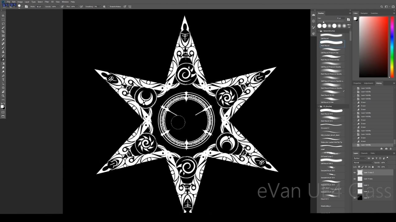 Evan 게임이펙트 클래스 드로잉과정 미리보기2