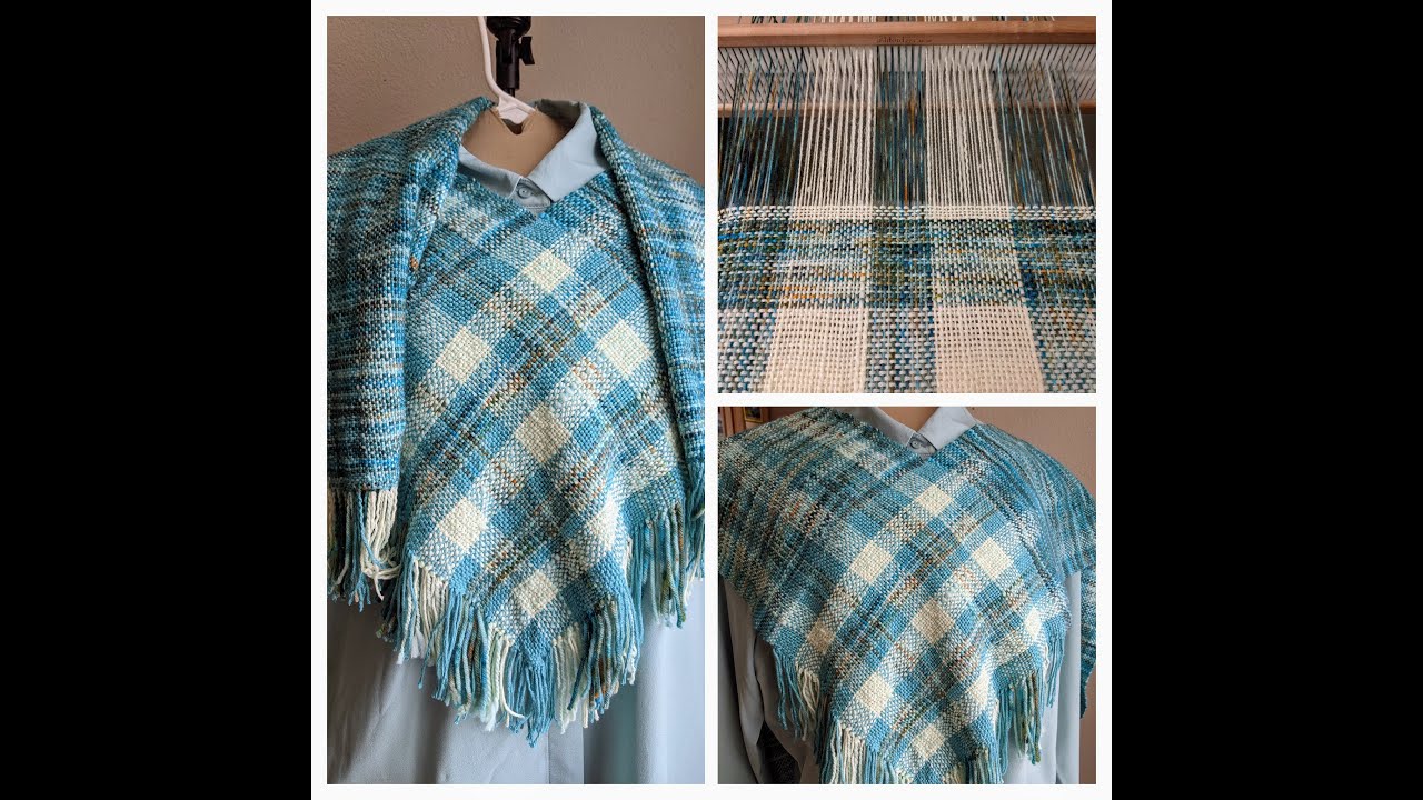 Rigid Heddle Loom: Weaving two pieces together, V Shawl