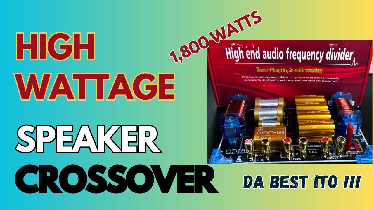 MURANG HIGH-END PASSIVE CROSSOVER PARA SA HIGH POWERED MIDHI SPEAKER | DA BEST ITO!