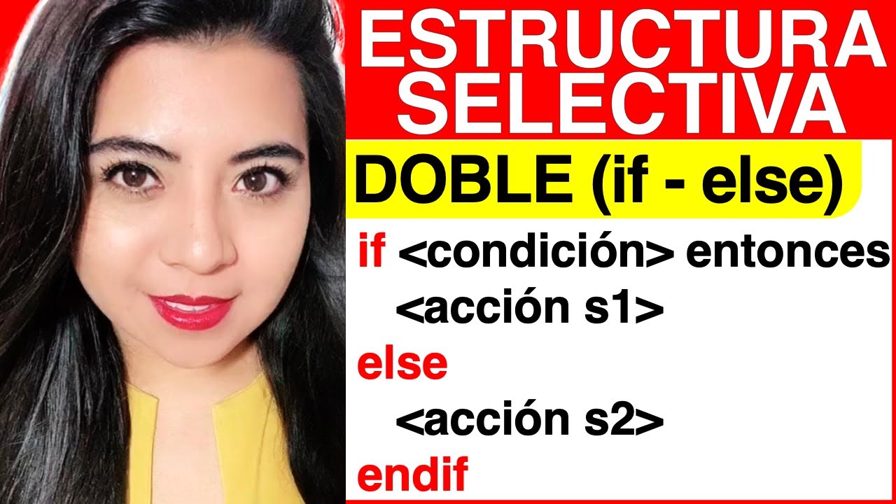 ESTRUCTURA SELECTIVA DOBLE IF ELSE (PSEUDOCÓDIGO de la sentencia if-else)