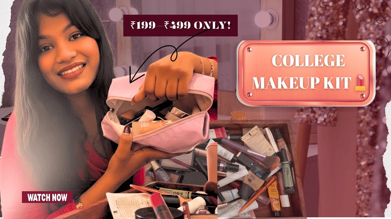 All the Makeup I Own as a College Student (₹ Budget Friendly 💄)
