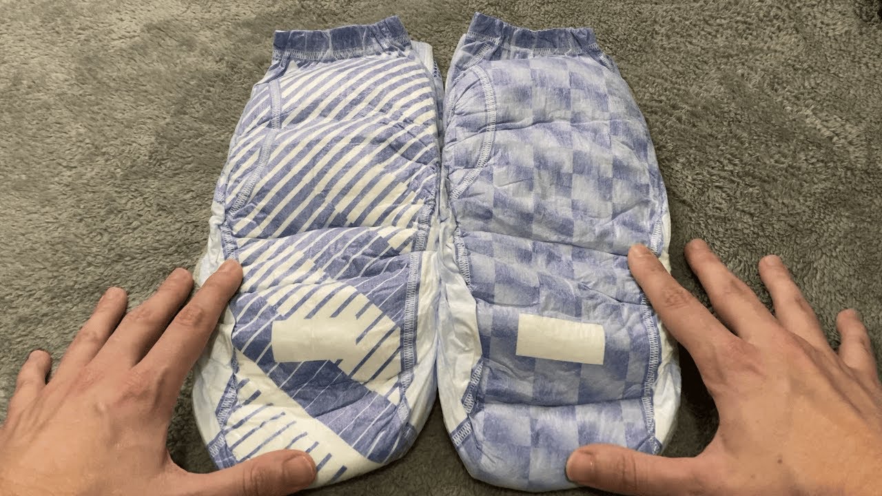 ASMR Diaper Sounds! Crinkly, Wetting yourself, Comforting Sounds Goodnites XL