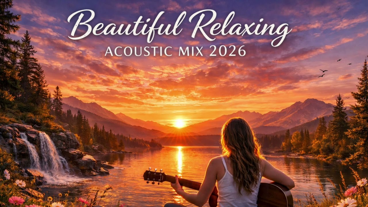 Beautiful Relaxing Acoustic Mix 2026 🌅 Calm Guitar Yoga Sunset Nature Chill Music