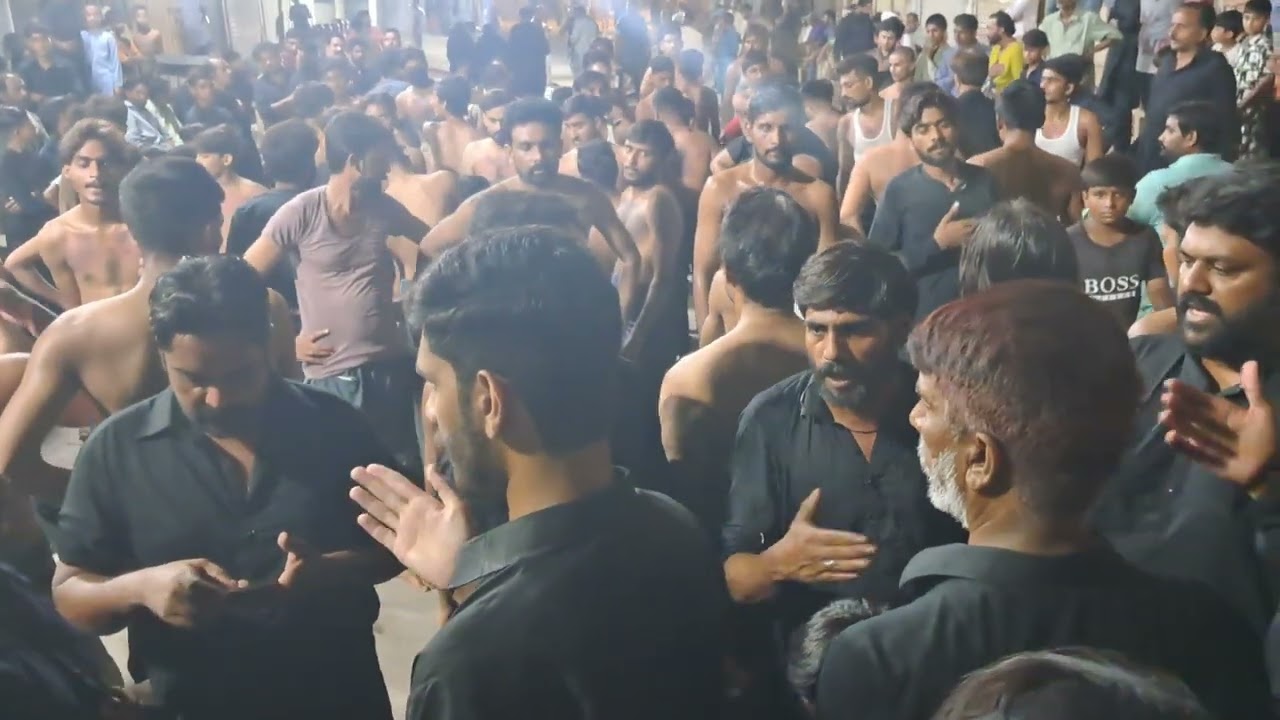 مرکزی ماتمی سنگت وفاۓ عباس علمدار ع اوکاڑہ سالار ارشاد حسین عرف چھدونائب سالار محسن علی
