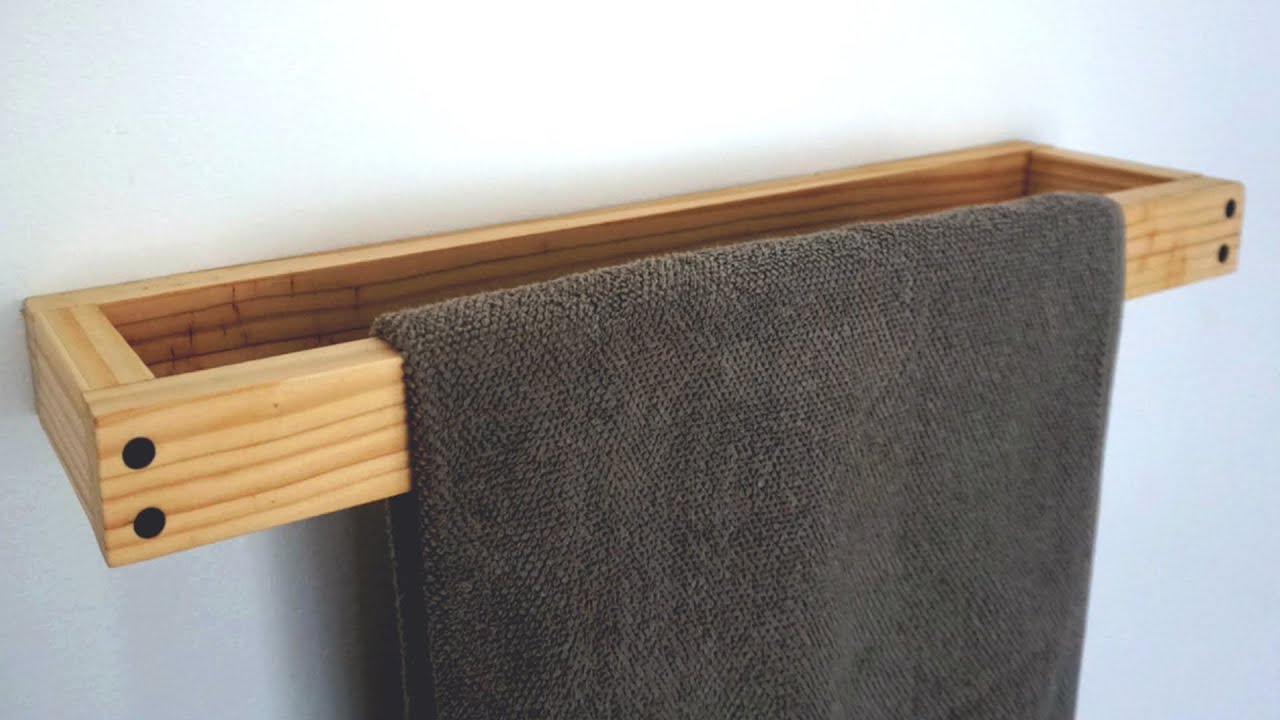 DIY Wood Towel Holder