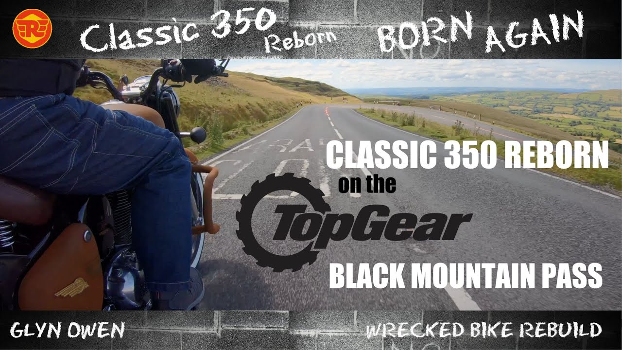 Riding the Top Gear Road - Royal Enfield Classic 350 Reborn on the A4069 Black Mountain Pass