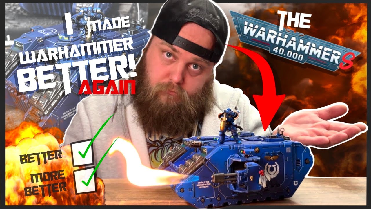 Building the Coolest RC Warhammer Land Raider Tank with Working Flamethrower | Epic Sax Guy