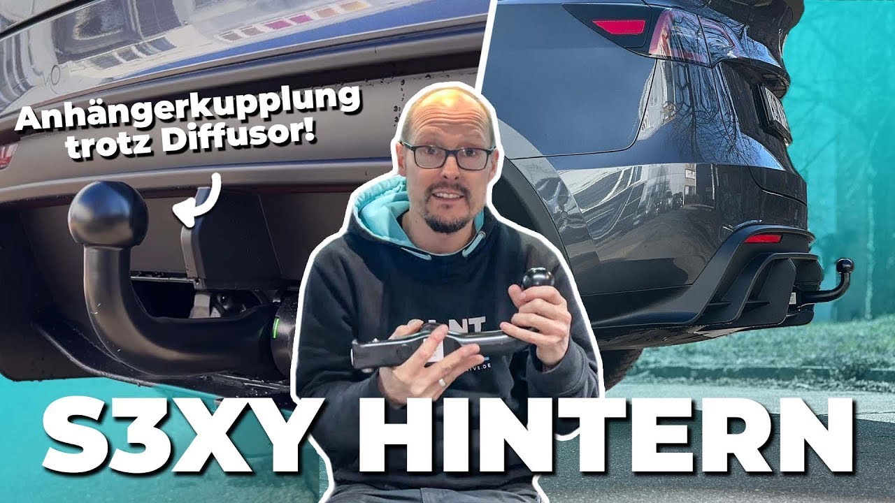 Anhängerkupplung am #Tesla Model Y und trotzdem stylisches Heck? Kein Problem!✅