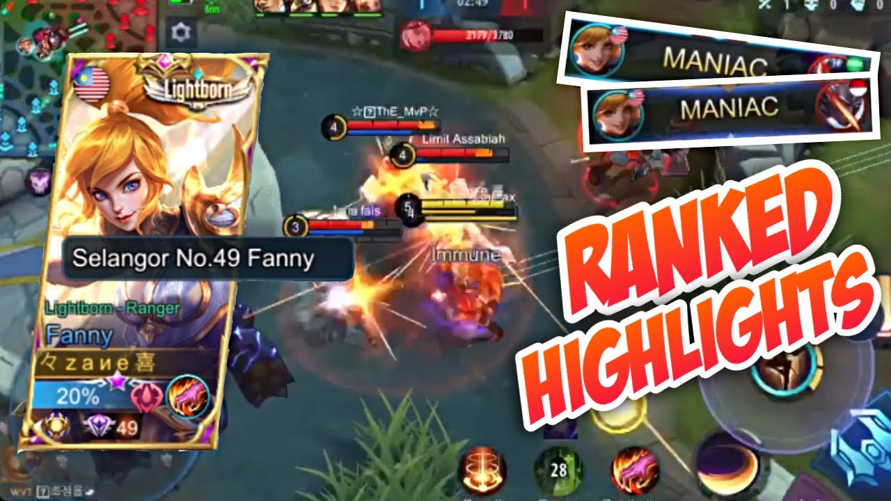 Fanny : Ranked Highlights | Part 2 | MOBILE LEGENDS BANG BANG