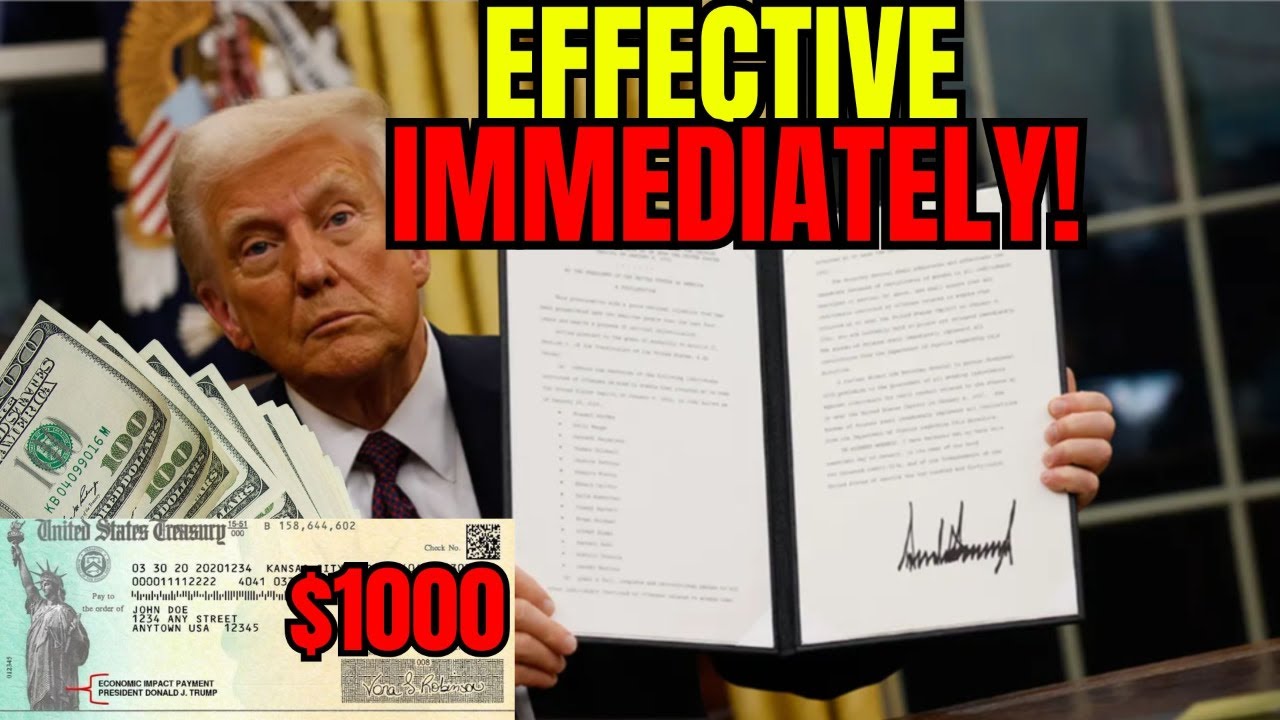 IT'S OFFICIAL Trump's $1000 Stimulus Checks Trump Accounts & 6 Billion Dollars for Americans