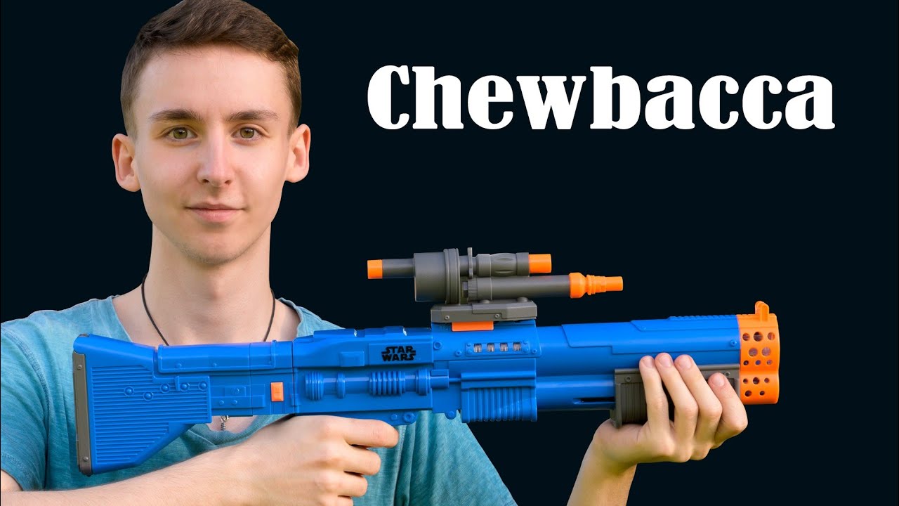 Nerf StarWars Chewbacca Blaster - Unboxing, Review & Test | MagicBiber [deutsch]