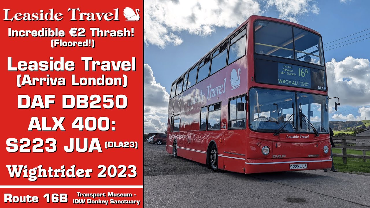 (Incredible €2 Thrash!) Preserved Arriva London DAF DB250 ALX 400: S223 JUA
