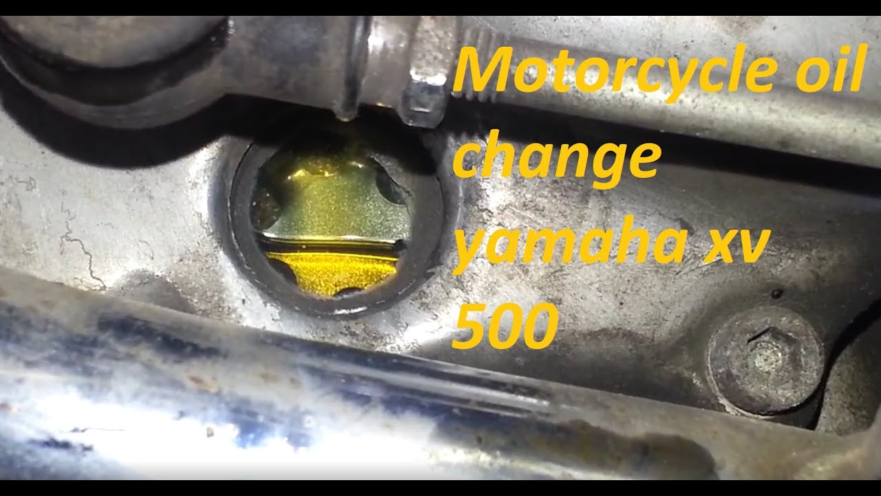 Yamaha xv Virago 535 - oil change part 3