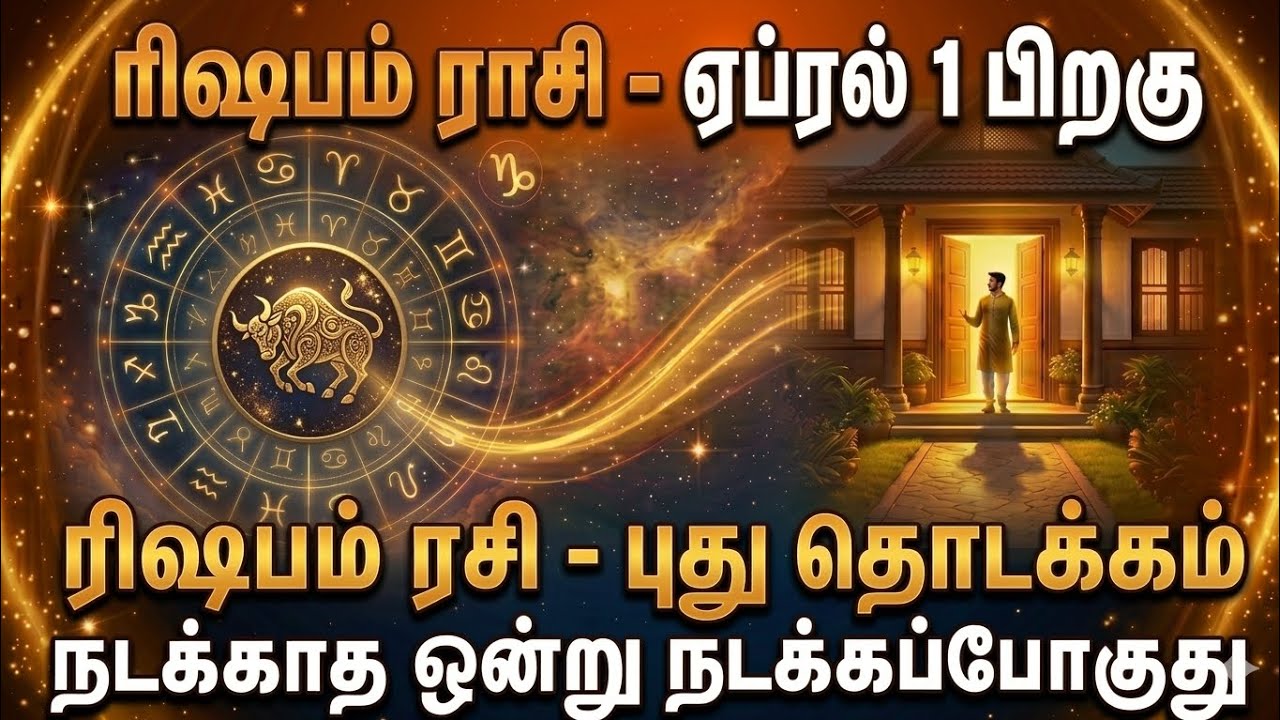 ரிஷபம் - மார்ச் 15-க்கு பிறகு வீட்டு வாசலை மிதிக்கப்போகும் அந்த நபர் யார்? நடக்காத 1 நடக்கப்போகுது!