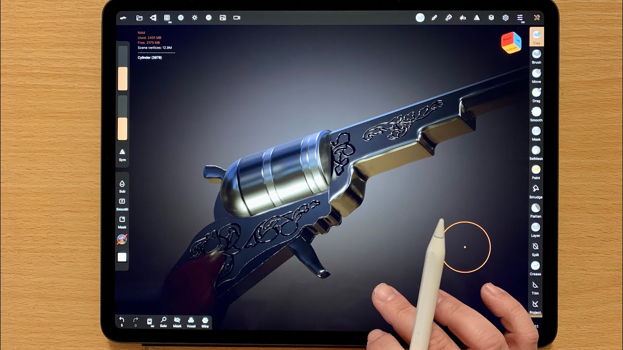 Sculpting the Colt in Nomad Sculpt - Real Time