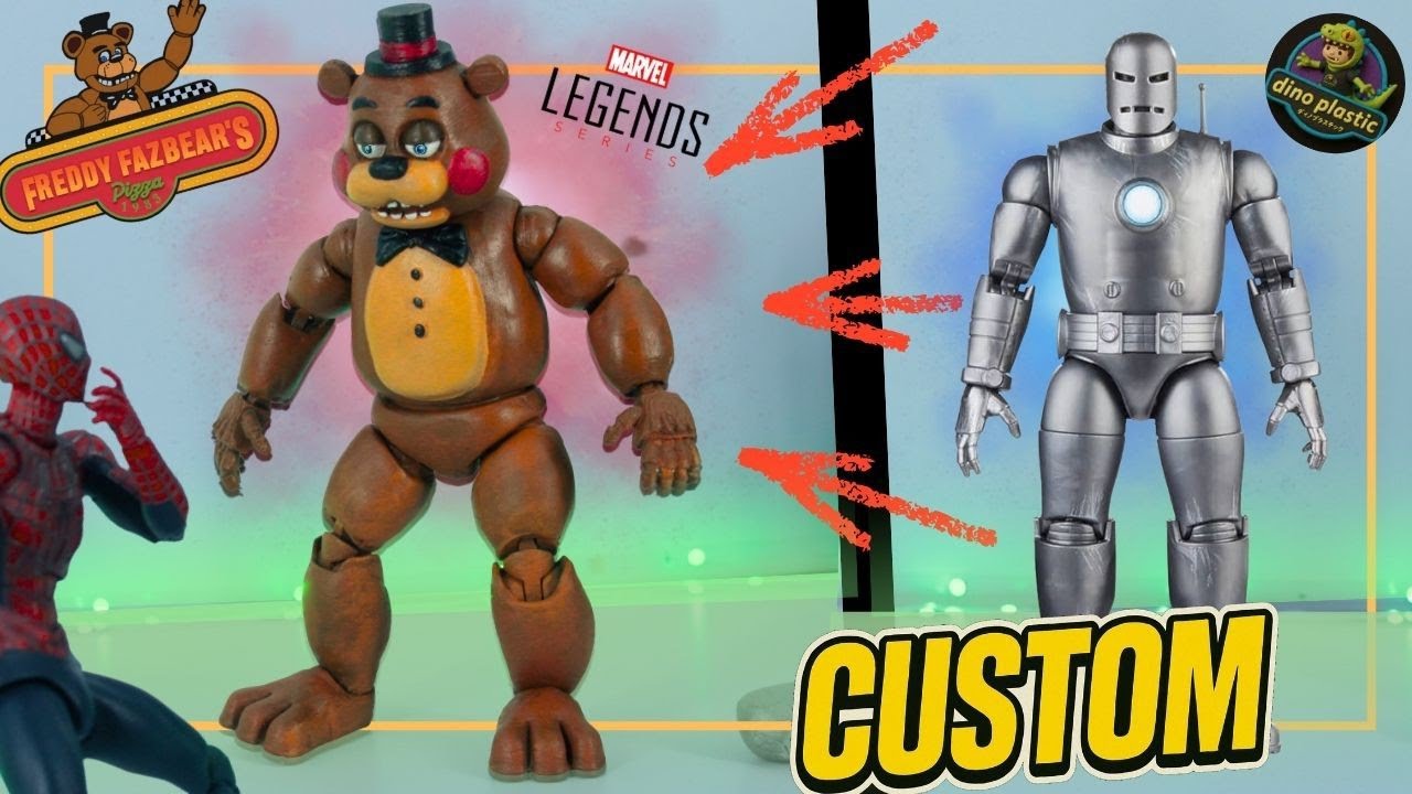 Figura custom toy freddy  Marvel Legends!!!!!! #fnafmovie #fnaf2  