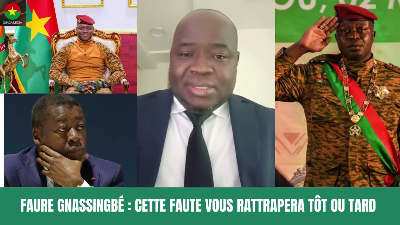 FAURE GNASSINGBÉ : CETTE FAUTE VOUS RATTRAPERA TÔT OU TARD 