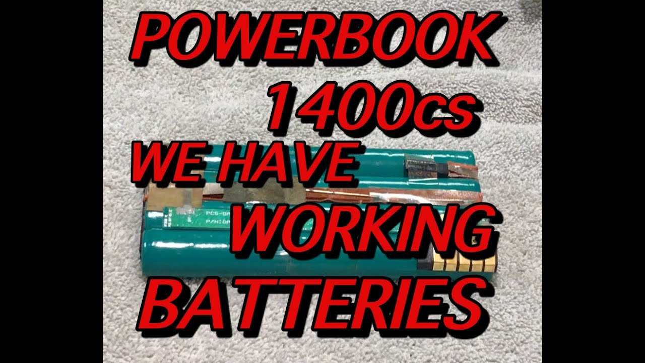 REBUILDING THE POWERBOOK 1400 BATTERIES WORKING NOW PART 6