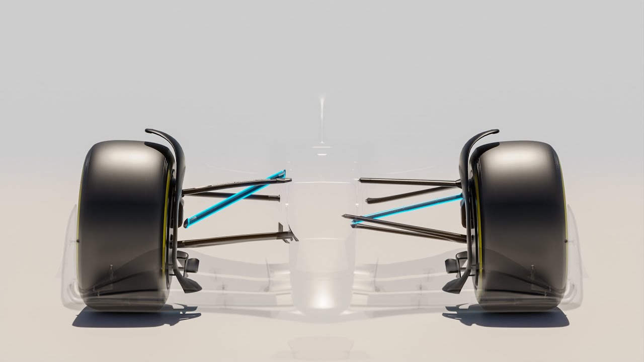 Объяснение конструкции подвески F1 с толкающими и тяговыми штангами