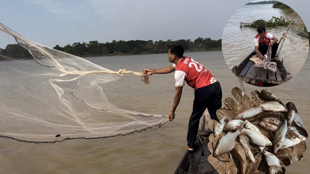 Part 03 "Master the Art of Fishing: How to Throw a Cast Net for River Full of Fish!"