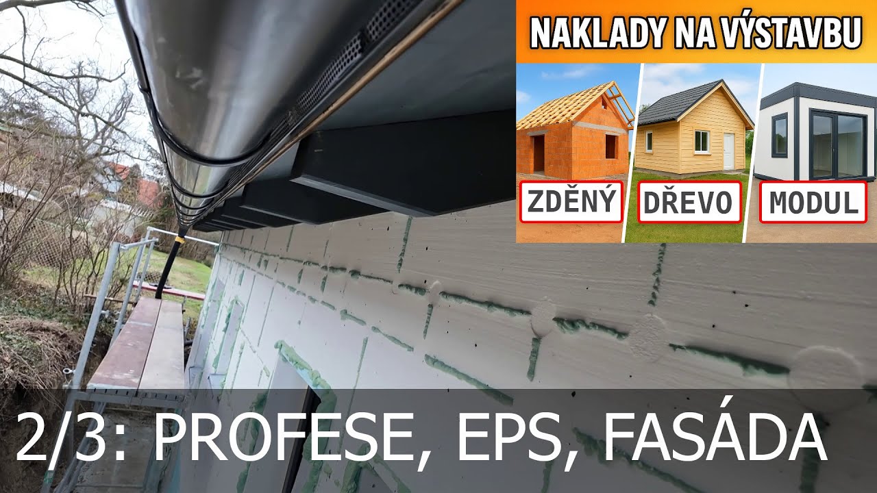 Dřevostavba Úvaly II 2/3: profese, sdk, fasáda